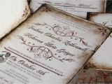 Parchment Paper for Wedding Invitations Vintage Parchment Wedding Invitations Classic Vintage