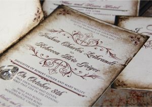 Parchment Paper for Wedding Invitations Vintage Parchment Wedding Invitations Classic Vintage