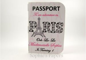 Paris Passport Baby Shower Invitations Passport to Paris Invitation & Boarding Pass Save the