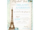 Paris Tea Party Invitation Paris Bridal Shower Tea Party Invitation Zazzle Com