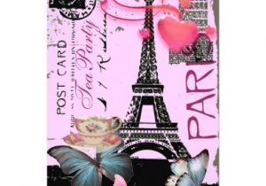 Paris Tea Party Invitation sophisticated Paris Eiffel tower Vintage Tea Party 5×7