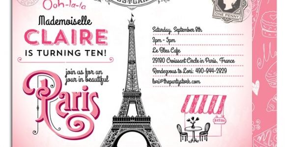 Paris themed Party Invitations Free 5 Best Images Of Paris themed Birthday Party Free