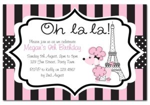 Paris themed Party Invitations Free Paris themed Birthday Party Invitation by Chicpartyboutique