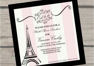 Parisian Bridal Shower Invitations 1000 Ideas About Paris Invitations On Pinterest