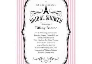 Parisian Bridal Shower Invitations Paris Bridal Shower Invitations
