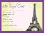 Parisian themed Bridal Shower Invitations 20 Best Images About French Party On Pinterest