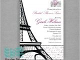 Parisian themed Bridal Shower Invitations Bridal Shower Invitations Bridal Shower Invitations Paris