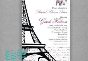 Parisian themed Bridal Shower Invitations Bridal Shower Invitations Bridal Shower Invitations Paris