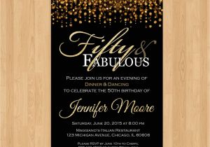 Party City 50th Anniversary Invitations 50th Birthday Invitation for Women 50 and Fabulous