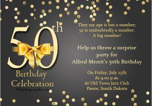 Party City 50th Anniversary Invitations 50th Birthday Invitation Wording Samples Wordings and