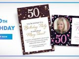 Party City 50th Birthday Invitations Custom Milestone Birthday Invitations