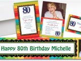 Party City 80th Birthday Invitations Custom A Year to Celebrate 80th Invitations Party City