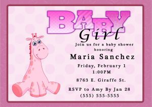 Party City Baby Shower Invitations Girl Party City Invitations for Baby Shower Various