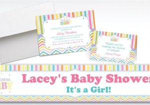 Party City Custom Baby Shower Invitations Custom Baby Brights Baby Shower Invitations & Thank You