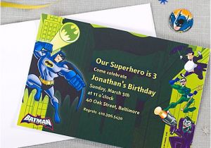 Party City Custom Invites Custom Batman Invitation Idea Party City