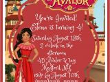 Party City Elena Of Avalor Invitations Elena Of Avalor Birthday Invitation Digital