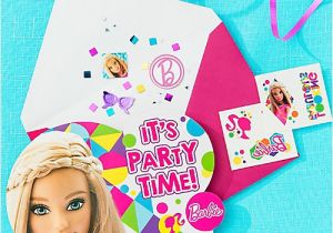 Party City Girl Birthday Invitations Barbie Invitation with Surprise Idea Party City