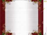 Party Invitation Border Templates Christmas or Winter Wedding Border Stock Illustration