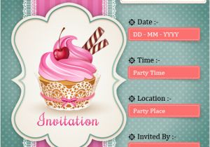 Party Invitation Card Maker Online Free Create Birthday Party Invitations Card Online Free