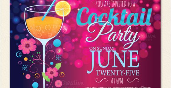 Party Invitation Card Template 21 Stunning Cocktail Party Invitation Templates Designs