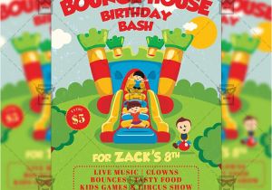 Party Invitation Card Template Psd Kids Birthday Bash Invitation Card A5 Psd Template