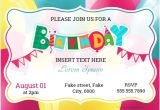 Party Invitation Card Template Word Birthday Party Invitation Cards for Ms Word formal Word