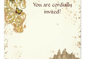 Party Invitation Cards Royal Medieval Storybook Castle Royal Invitation Card Zazzle Com