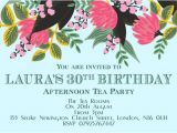 Party Invitation Cards Uk 10 X Personalised afternoon Tea Party Birthday Invitations