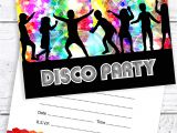 Party Invitation Cards Uk Disco Party Invitations Kids Birthday Invites A6