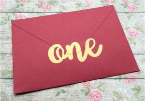 Party Invitation Cards with Envelopes 15 One Stickers 1st Birthday Invitation Seal Gold Envelope