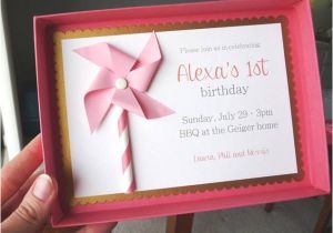 Party Invitation Cards with Envelopes First Birthday Party Invitations No Envelopes Required