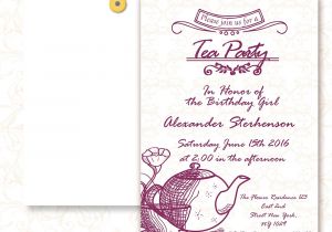 Party Invitation HTML Template 22 Tea Party Invitation Templates Psd Invitations
