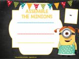 Party Invitation HTML Template Minion Birthday Invitation Template Free Download Free