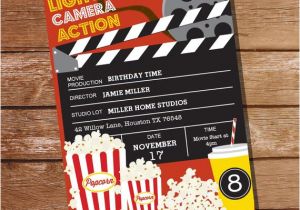 Party Invitation Movie Template Movie Party Invitation Movie Ticket Invitation Instant