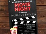 Party Invitation Movie Template Printable Backyard Movie Night Party Invitation Movie Night