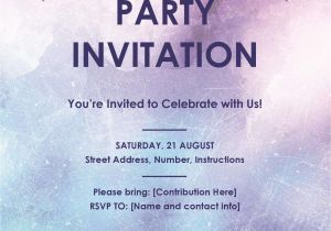 Party Invitation Outlook Template Party Invitation Flyer
