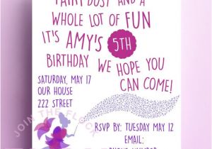 Party Invitation Quotes Cards Fairy Birthday Party Invitation Download Pdf Personalised
