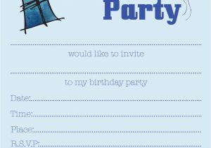 Party Invitation Reply Template Boys Party Invitation Free