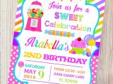 Party Invitation Stores Candyland Printable Invitationcandy Shop Birthday Invitation