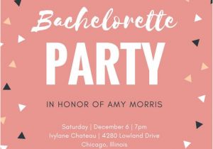 Party Invitation Template Canva Bachelorette Party Invitation Templates Canva