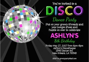 Party Invitation Template Disco 17 Disco Party Invitation Designs Templates Psd Ai