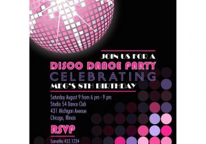 Party Invitation Template Disco Disco Birthday Party Printable Invitation