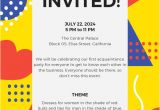 Party Invitation Template Email 15 Email Invitation Template Free Sample Example