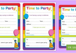 Party Invitation Template Eyfs Generic Party Invitations Generic Party Generic Party