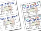 Party Invitation Template Eyfs the Tiger who Came to Tea Invitation Templates the Tiger