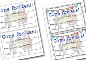 Party Invitation Template Eyfs the Tiger who Came to Tea Invitation Templates the Tiger