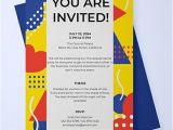 Party Invitation Template for Email Free Email Party Invitation Template Word Psd