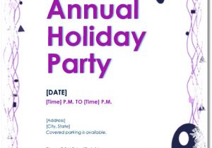 Party Invitation Template for Word Free Holiday Party Invitations 9 Templates In Pdf Word