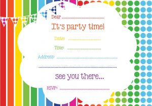 Party Invitation Template Free Free Printable Birthday Invitations Line – Bagvania Free