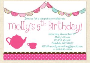Party Invitation Template Girl 40th Birthday Ideas Little Girl Birthday Invitation